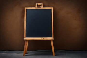 Blank blackboard with chalk board.