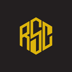 Premium letter RSC logo concept for corporate and professional sector