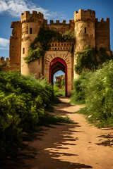 Fototapeta na wymiar DZ Historic Landscape: The Enduring Tale of an Ancient Algerian Castle