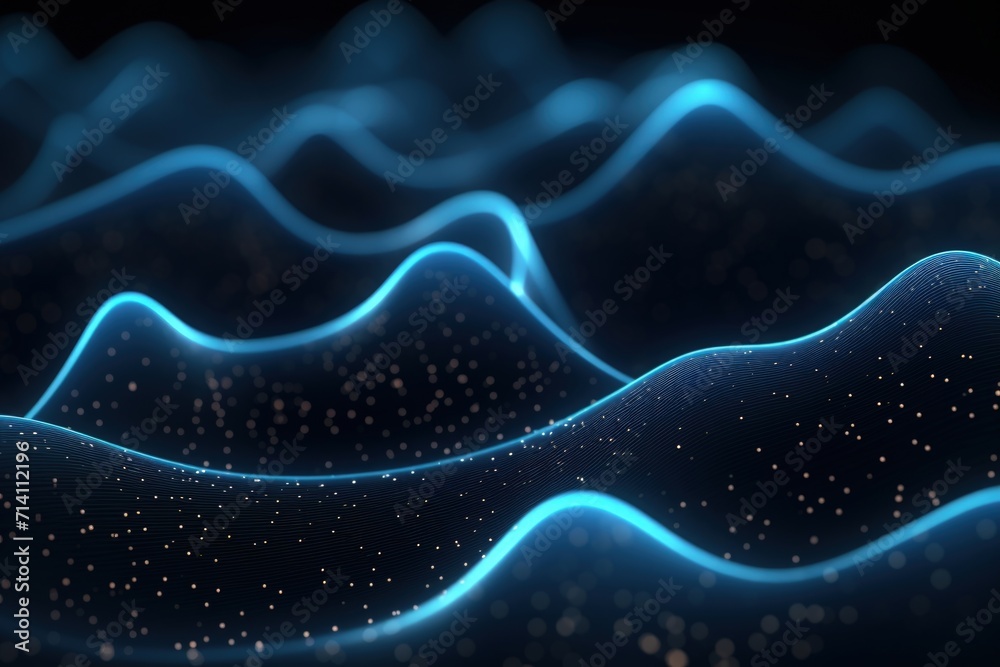 Poster abstract background with network connection structure.