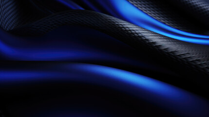Carbon fiber background wallpaper design from black and navy blue pattern and dotted shapes