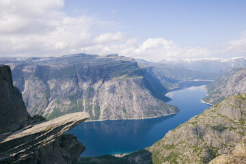 Ausblick See Norwegen Trolltunga