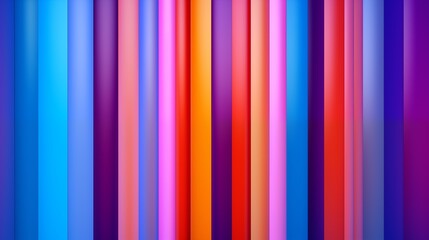 Obraz premium Colored vertical stripess abstract background. Bright background. Decorative horizontal banner. Digital artwork raster bitmap illustration.