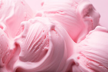 Close up of light pink gelato ice cream.