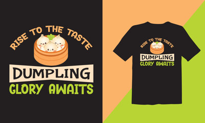 Illustrated Dumpling T-Shirt Design