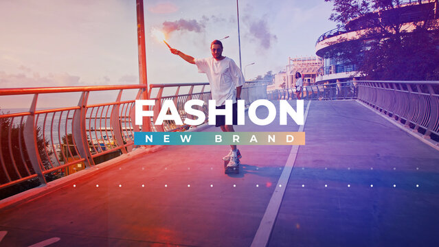 Fashion Media Opener Slideshow Template contains 8 placeholders and 10 editable text layers. Available in 4K.