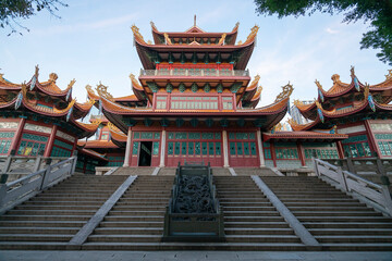 The Temple Architecture of Xichan Temple in Fuzhou, China - obrazy, fototapety, plakaty