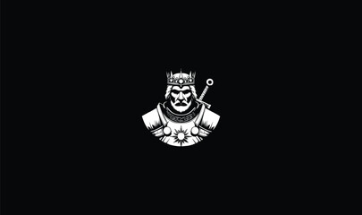 head of a old king, gaming logo