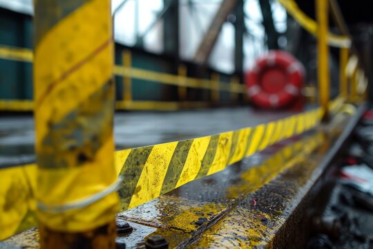 Chemical Spill Barrier Tape for Area Closure and Cleanup Procedures