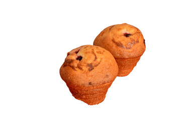 Cupcakes with raisins.