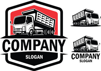 dump truck company logo template © Mukhamad