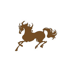 icon horse animal template design trendy