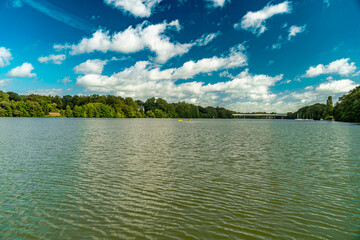 Promenades sur l'Erdre Nantes -France en été