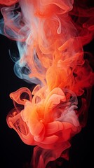 Obraz premium streams of colorful smoke floating in the air. vibrant spectrum colors, color splash. abstract bright expressive detailed background.