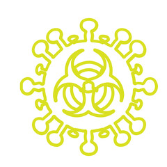 virus and bactery cell vector set