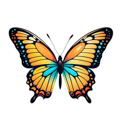 Fototapeta premium A Butterfly Illustration with Transparent Background