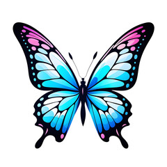 A Butterfly Illustration with Transparent Background