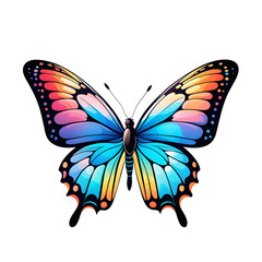 A Butterfly Illustration with Transparent Background