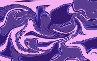 Abstract fluid iridescent holographic neon curved wave in motion purple background