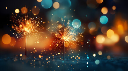 Fireworks background for celebration, holiday celebration concept