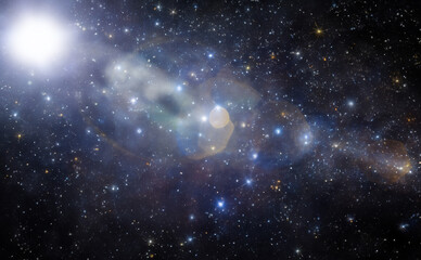 Naklejka premium starry night sky