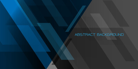 Abstract blue grey geometric shapes with blank space design modern futuristic background vector