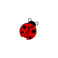Ladybug icon simple sign. Ladybug icon trendy and modern symbol for graphic and web design  on white background 