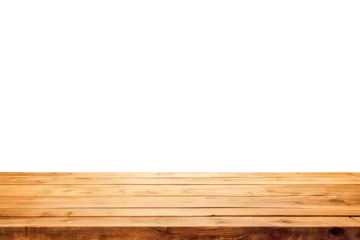 Foto op Canvas Empty wood table top PNG file background can used for display or montage your products. wooden table template. desk mock-up. Ai Generated © Larkeo