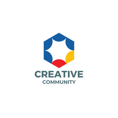 Creative community logo for business