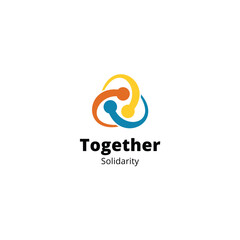 Together abstract logo design