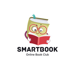 Smart Book creative logo design