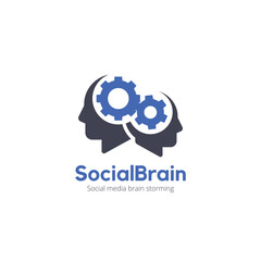 Social Brain logo design