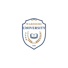University illustration of a badge logo