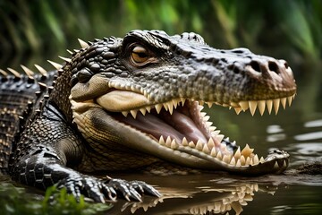 Obraz premium close up of a crocodile