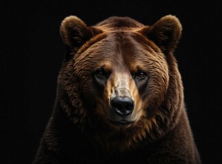 Grizzly Bear Monarch in Black Expanse