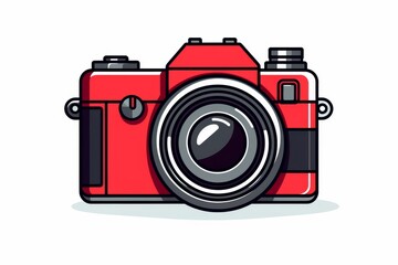 Camera vector icon on white background
