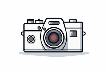 Camera vector icon on white background