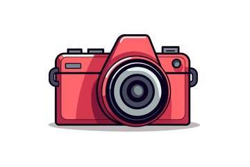 Camera vector icon on white background