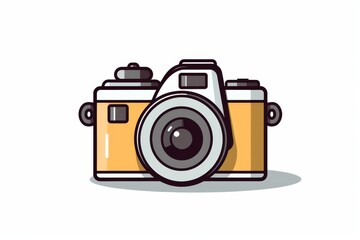 Camera vector icon on white background