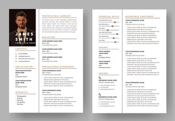 Minimalist Resume And Cover Letter Layout