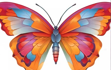 butterfly on black background illustration 