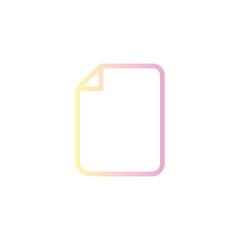 Obraz premium file document archive line gradient icon