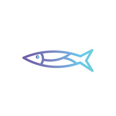 bass fish fishes line gradient icon