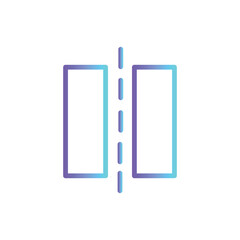 break editor page line gradient icon