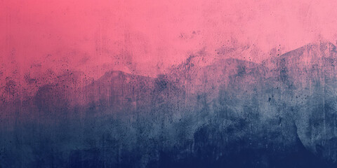 A grungy pink and blue textured background with a distressed, weathered look and a gritty overlay. - obrazy, fototapety, plakaty
