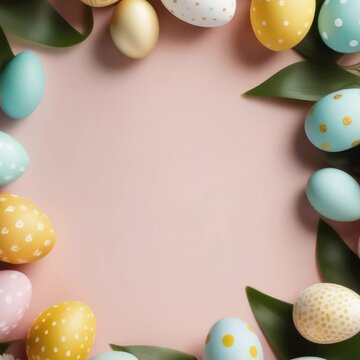 easter eggs background for text	