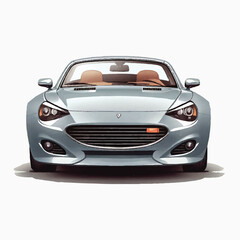 Naklejka premium Car Design Element Vector For Social Media