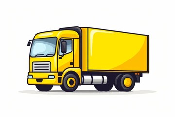 Fototapeta na wymiar Truck icon illustration on white background