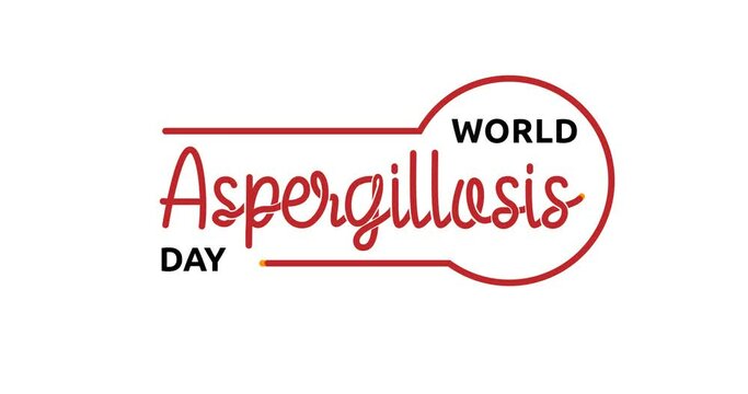 World Aspergillosis Day text Animation with alpha channel. Handwritten text with modern lettering animated. Great for raising awareness and supporting those affected by this serious fungal infection 