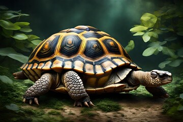 Obraz premium turtle in the grass